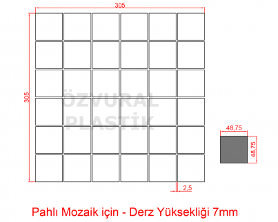 K315 - Kauçuk Dizgi Kalıbı