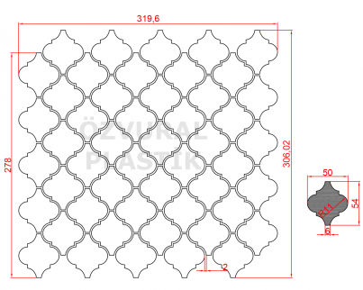 K354 - Kauçuk Dizgi Kalıbı