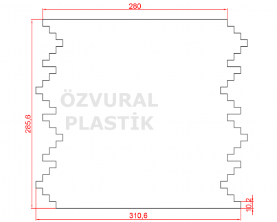 K067 - Kauçuk Dizgi Kalıbı